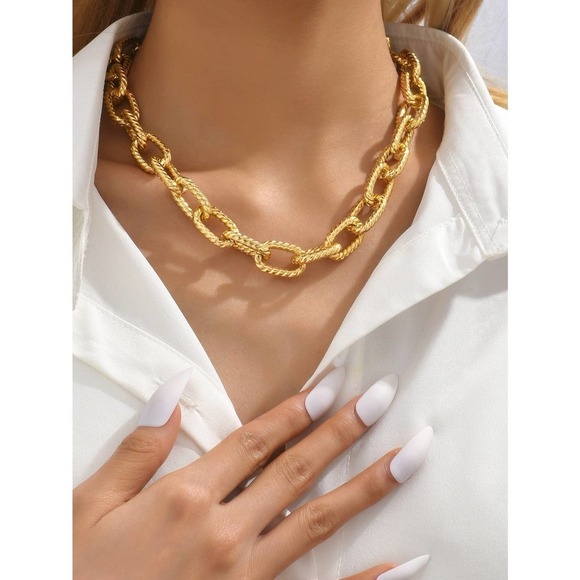 WILA Jewelry - Minimalist chunky gold Chain Necklace